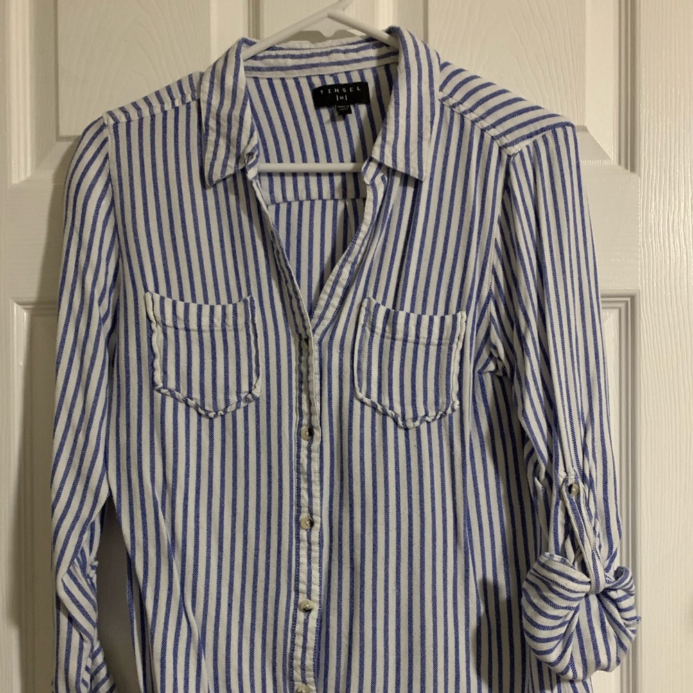 Cotton stripped button down